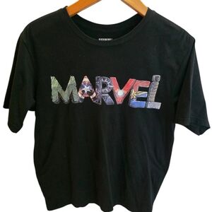 Marvel Black Tee with Logo